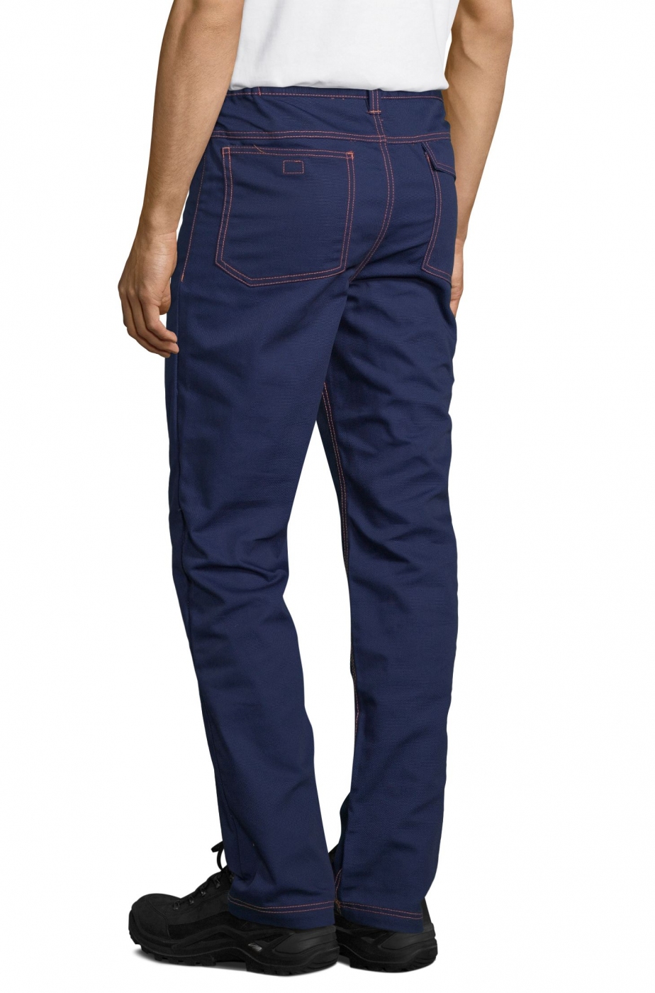 Uniforme Protectie â€“ Pantalon lucru barbat, tip jeans cu 5 buzunare din tercot