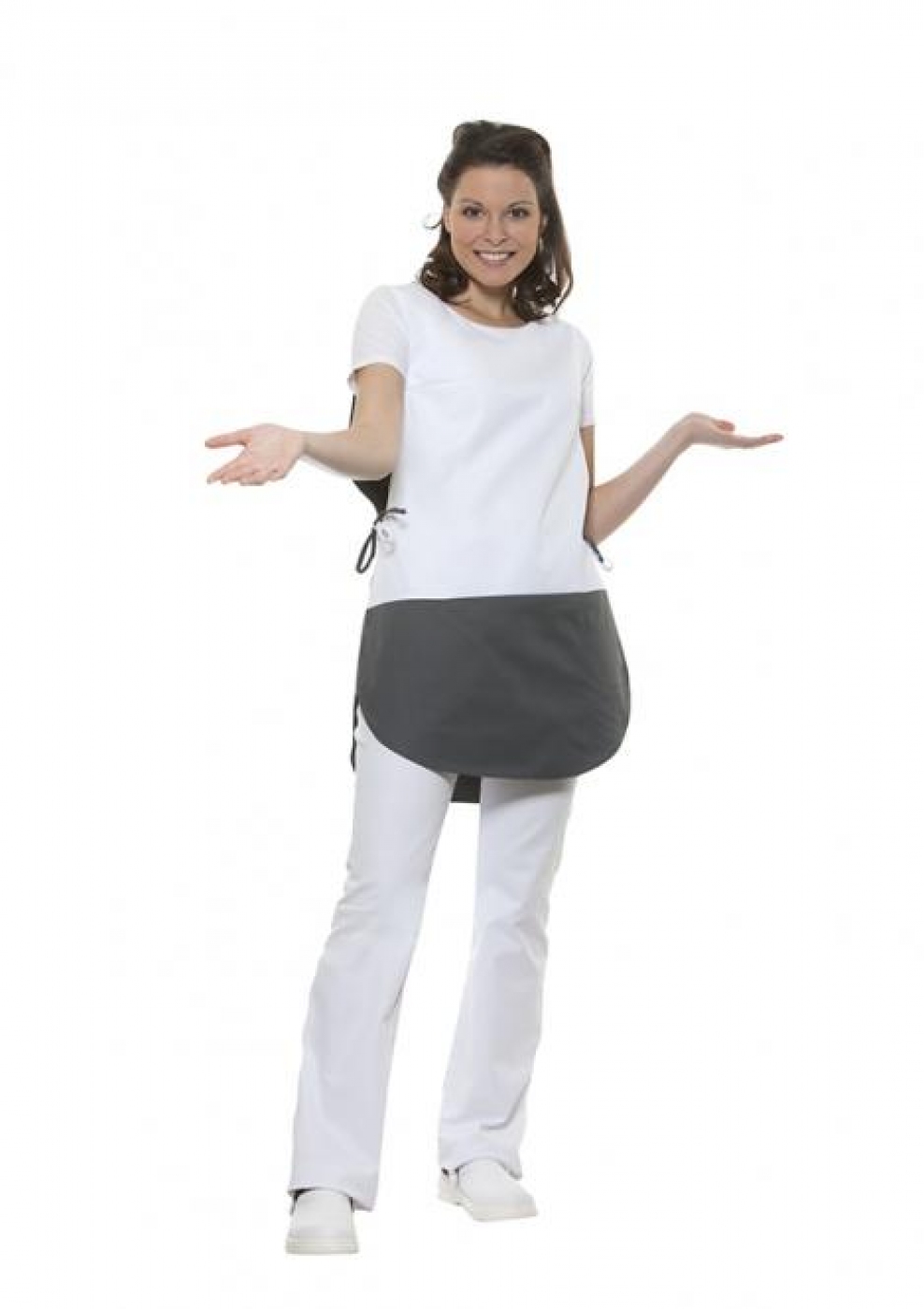 Uniforme Curatenie - Bluza camerista, tip vesta, cu buzunar central