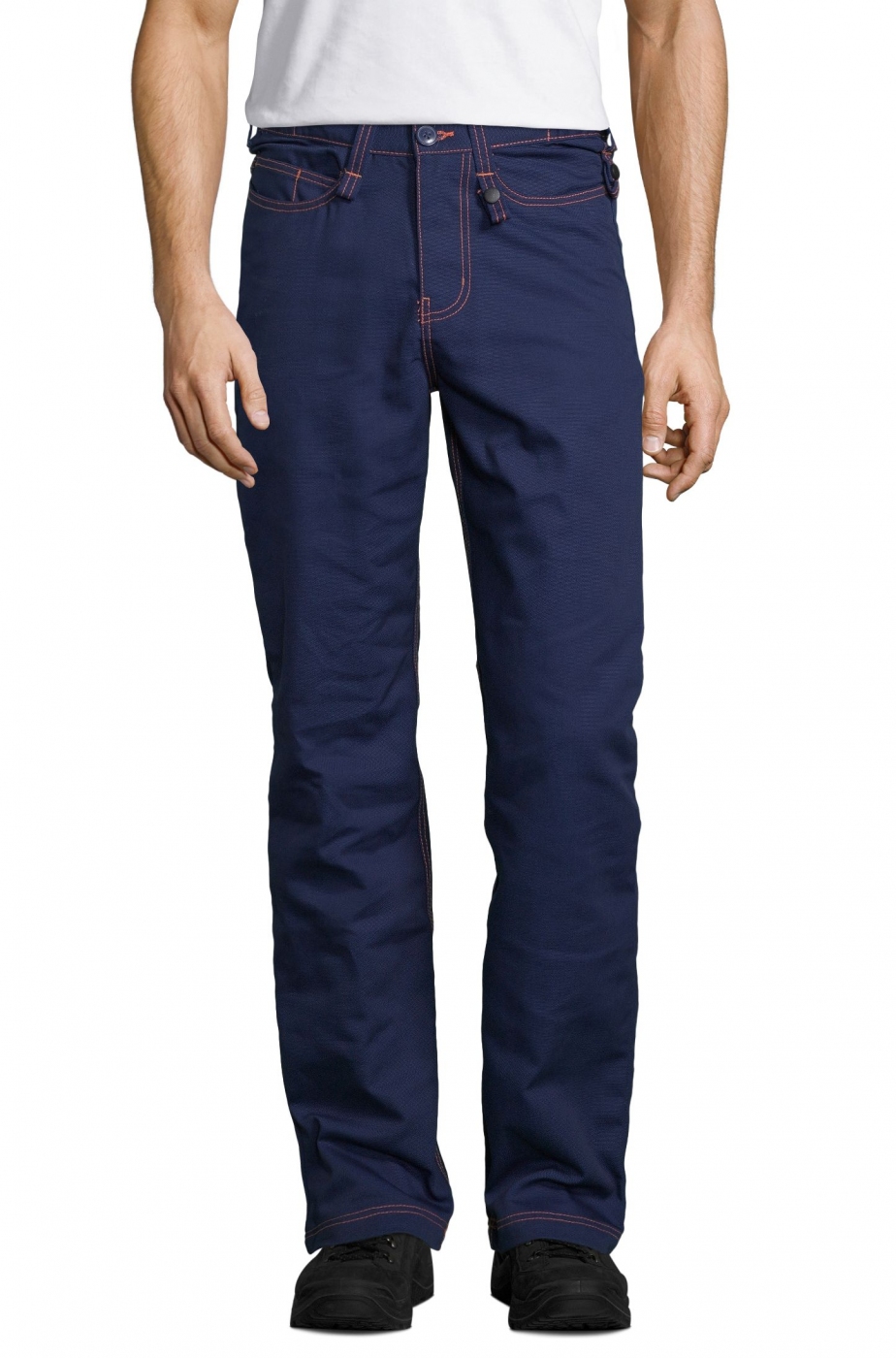 Pantalon de lucru si protectie, tip jeans cu 5 buzunare, material tercot, model barbat